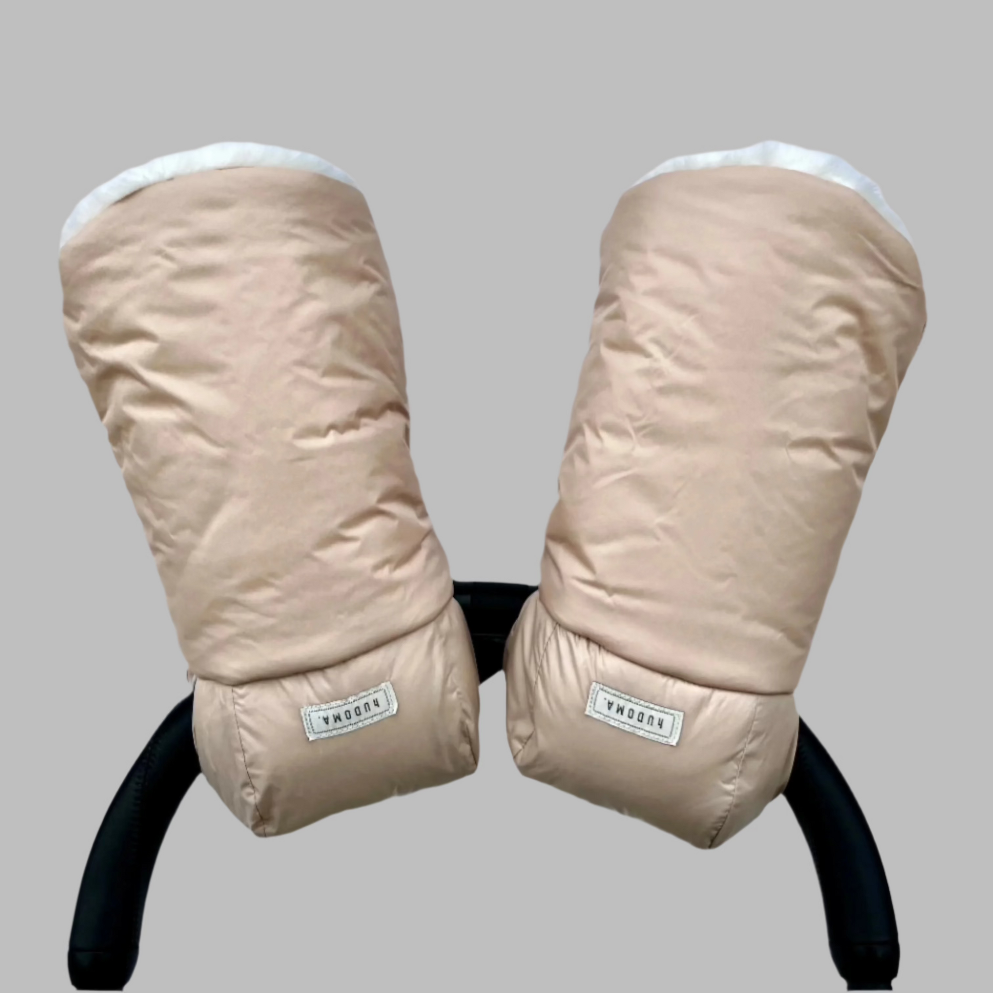 bugaboo pram gloves hUDOMA Brooklyn Beige Pram Gloves